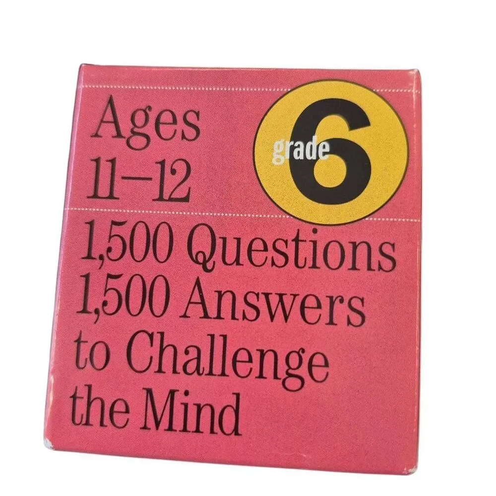 Brain Quest Grade 6 Smart Cards Deck – Revised 3rd Edition (Ages 11-12)